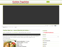 Tablet Screenshot of cuisinetogolaise.com